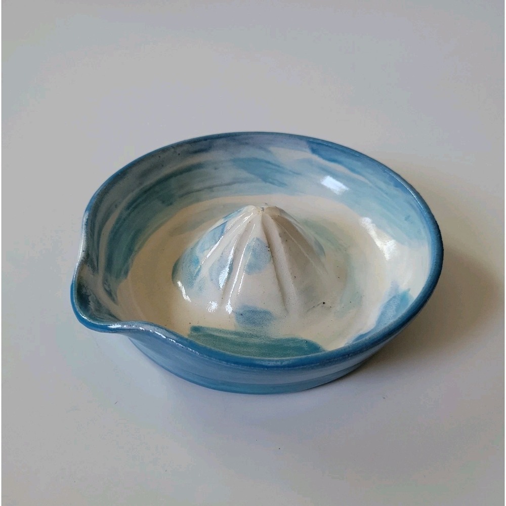 Vintage Studio Art Pottery Manual Reamer Signed A Talbert Glazed Ceramic Signed